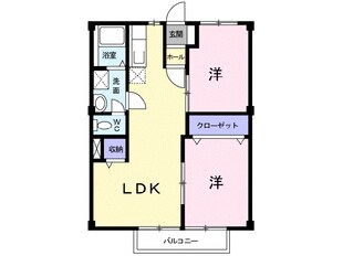 ニューシティ塩田町　Ｂの物件間取画像